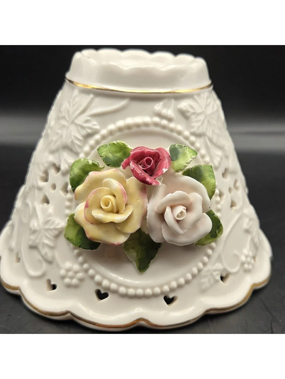 Unique Vintage porcelain floral