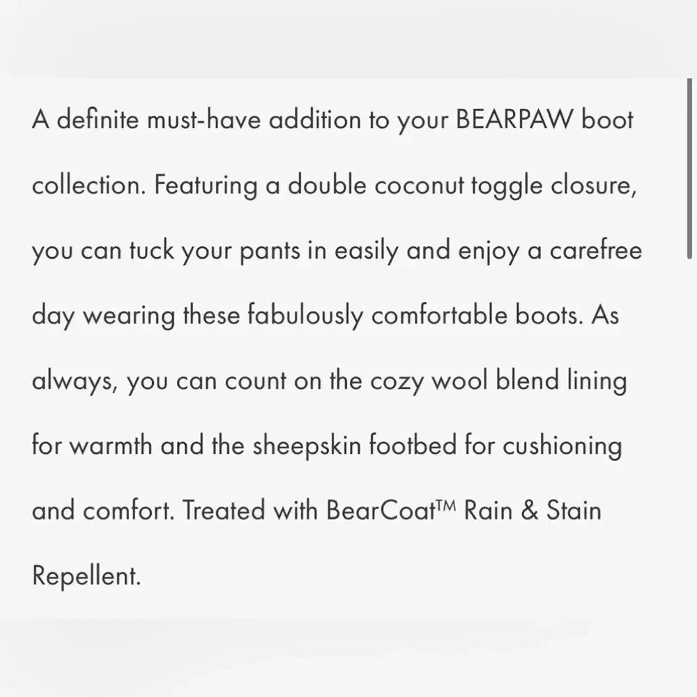 BearPaw coconut hickory repellant