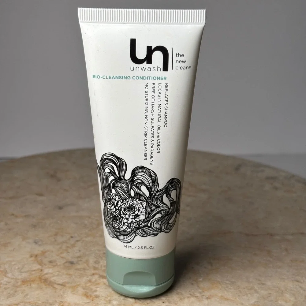 Unwash Bio-Cleansing Conditioner 2.5oz White Sulfate Free Co-Wash Travel Size