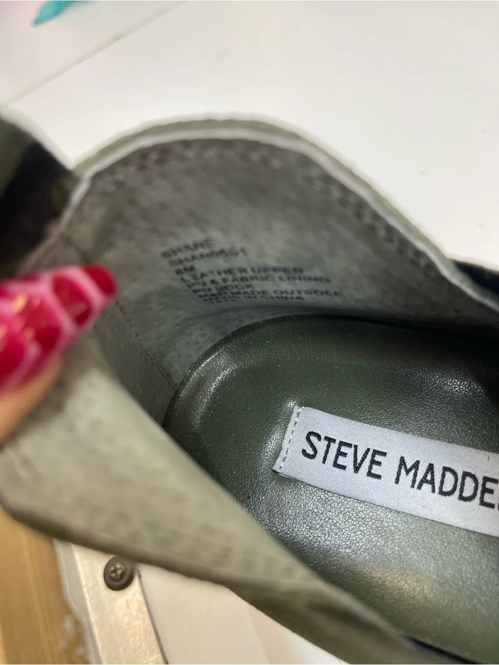 Steve Madden camouflage wedge