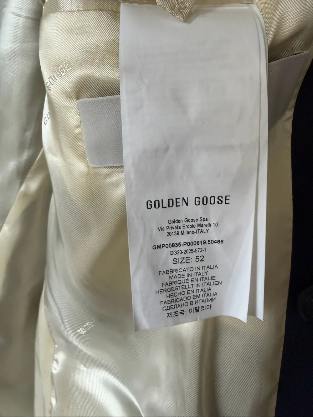 Golden Goose tailored double