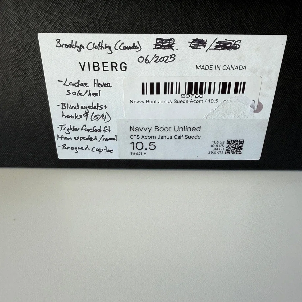 Viberg navvy boot