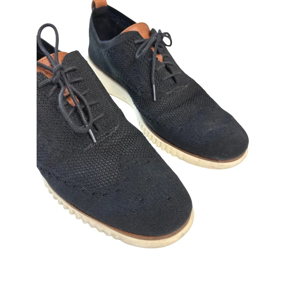 Cole Haan 2.ZERØGRAND Stitchlite Wingtip Oxford Black Men's 12M C27568