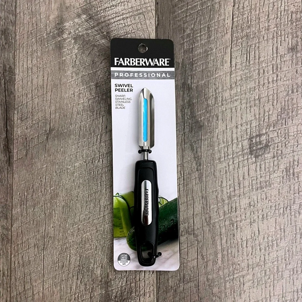 Farberware Professional Swivel Peeler Stainless Steel Blade Black Handle 5238360