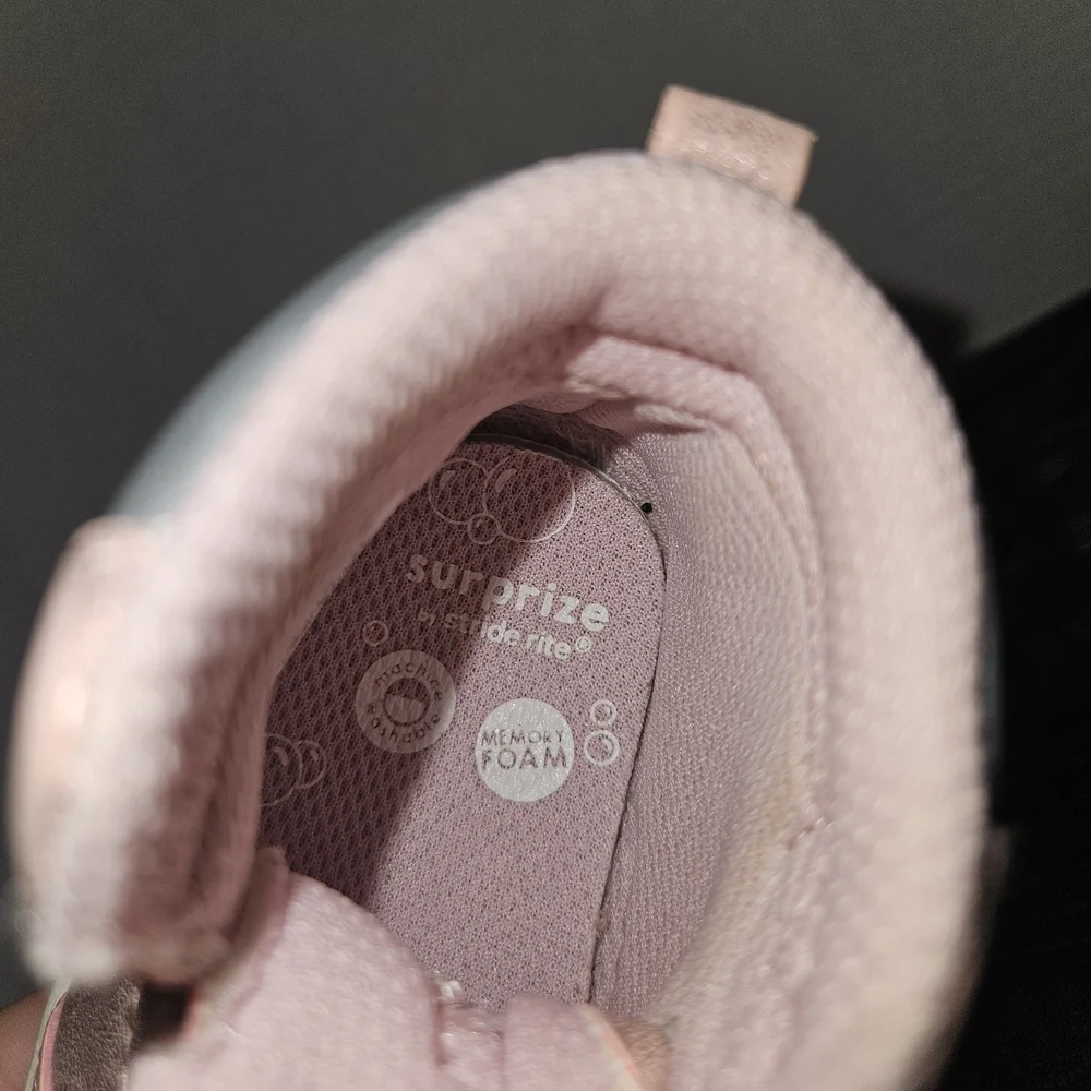 Suprize by Stride Rite Archer Metallic Pink Kids Shoes Size 3M