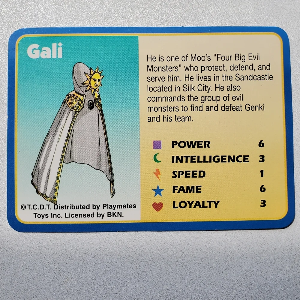 Monster Rancher Gali NM Collectible Vintage 1999 Trading Card