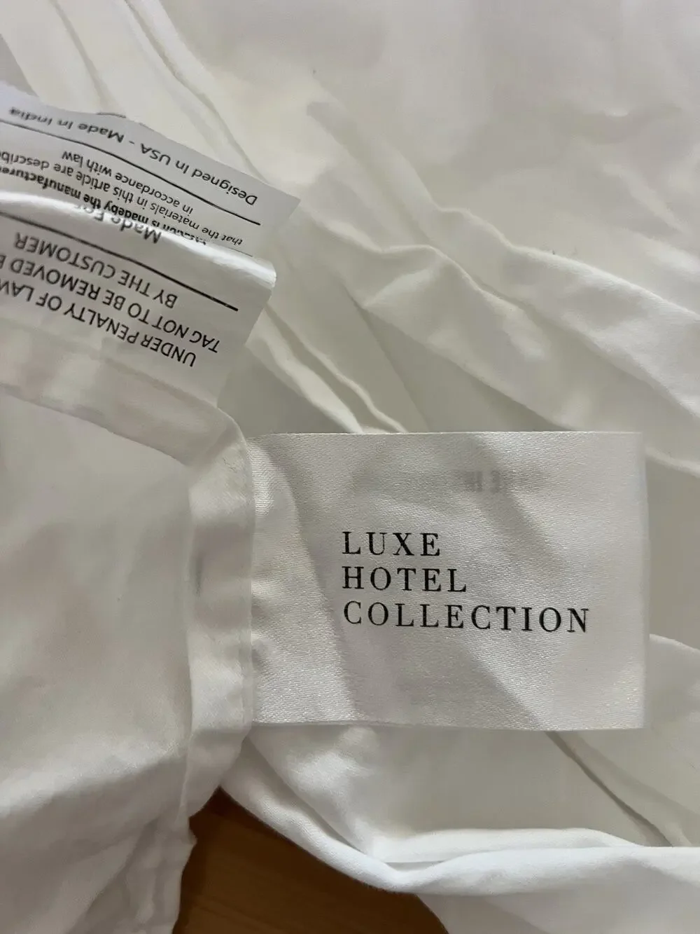 Luxe HOTEL COLLECTION Full Size Flat Sheet 100% Cotton White