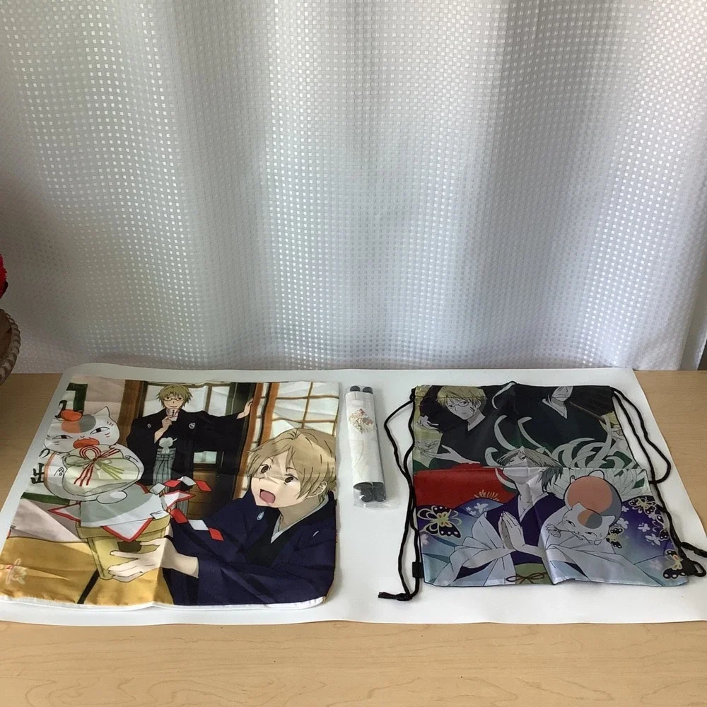 Natsume Yuujinchou Book of Friends Mixed Merch‎ Lot Bag, Scroll, Pillowcase