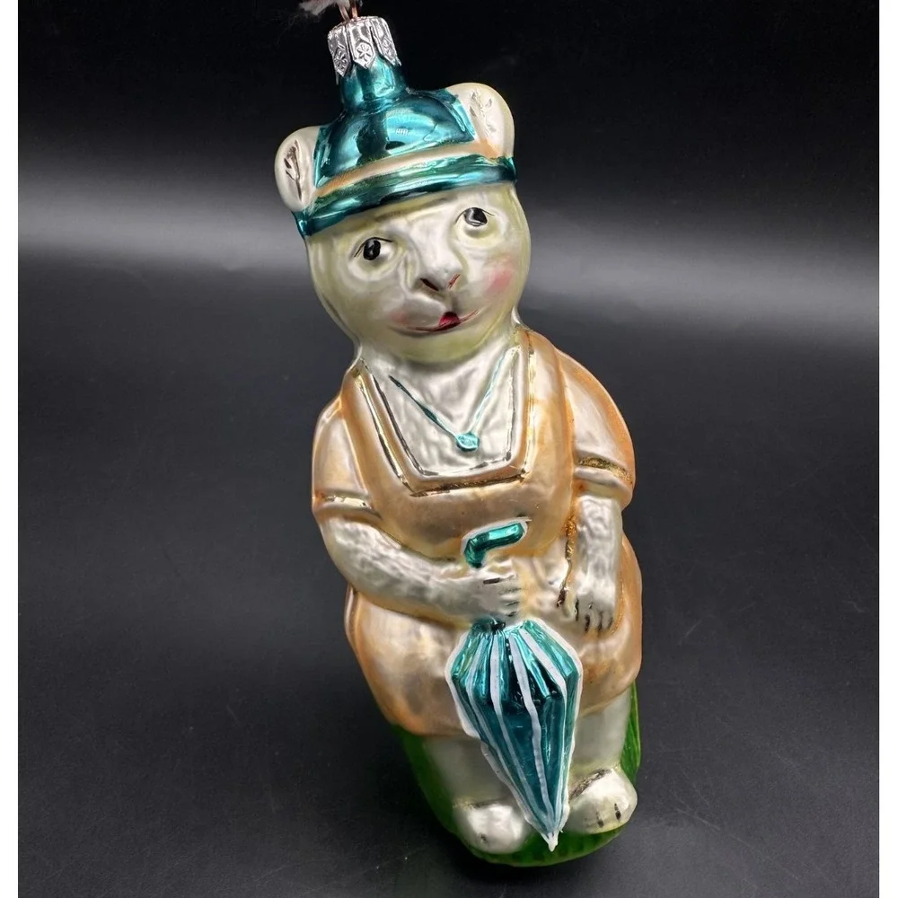 1994 Christopher Radko AUNT‎ KITTY Ornament 94-183-0  CAT WITH UMBRELLA 6