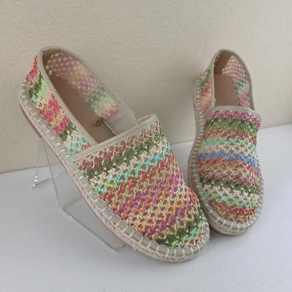 Old Navy Multicolor Espadrille Flats Women's Size‎ 6.5