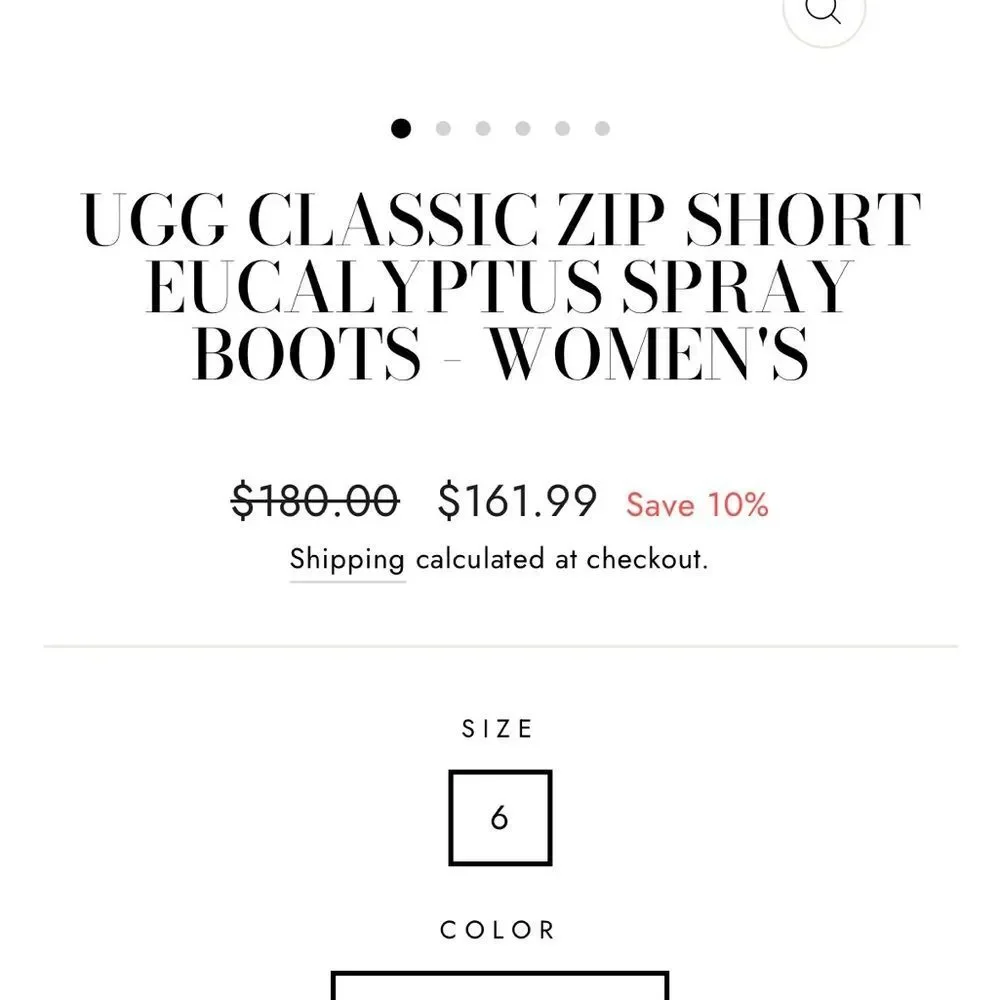 UGG classic zip