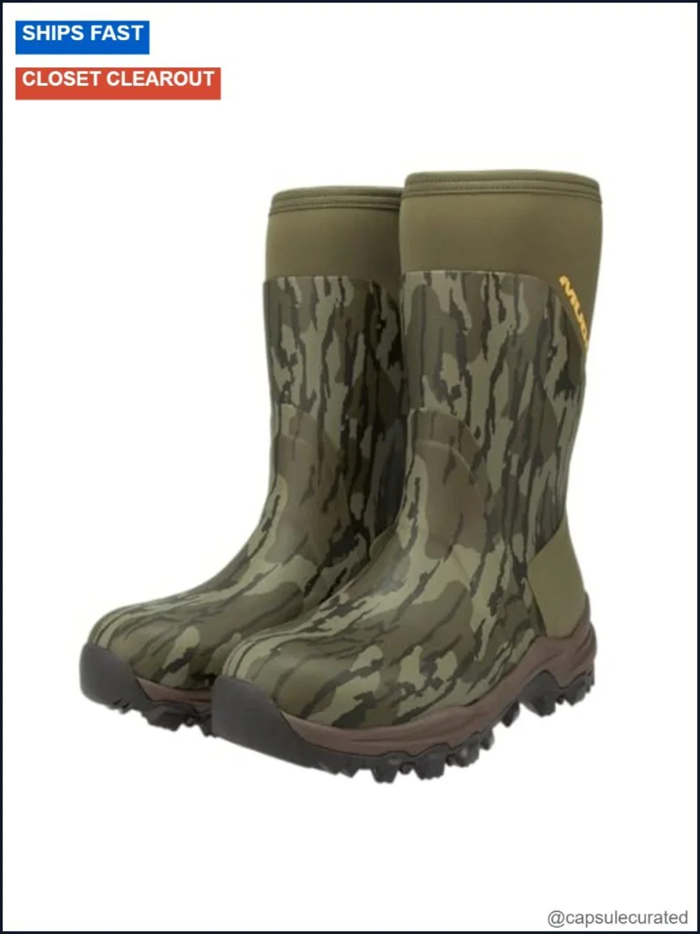 Men's Waterproof Insulated Snow Boots Neoprene Rubber
