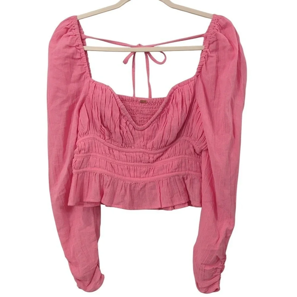 Free People blouse heavily
