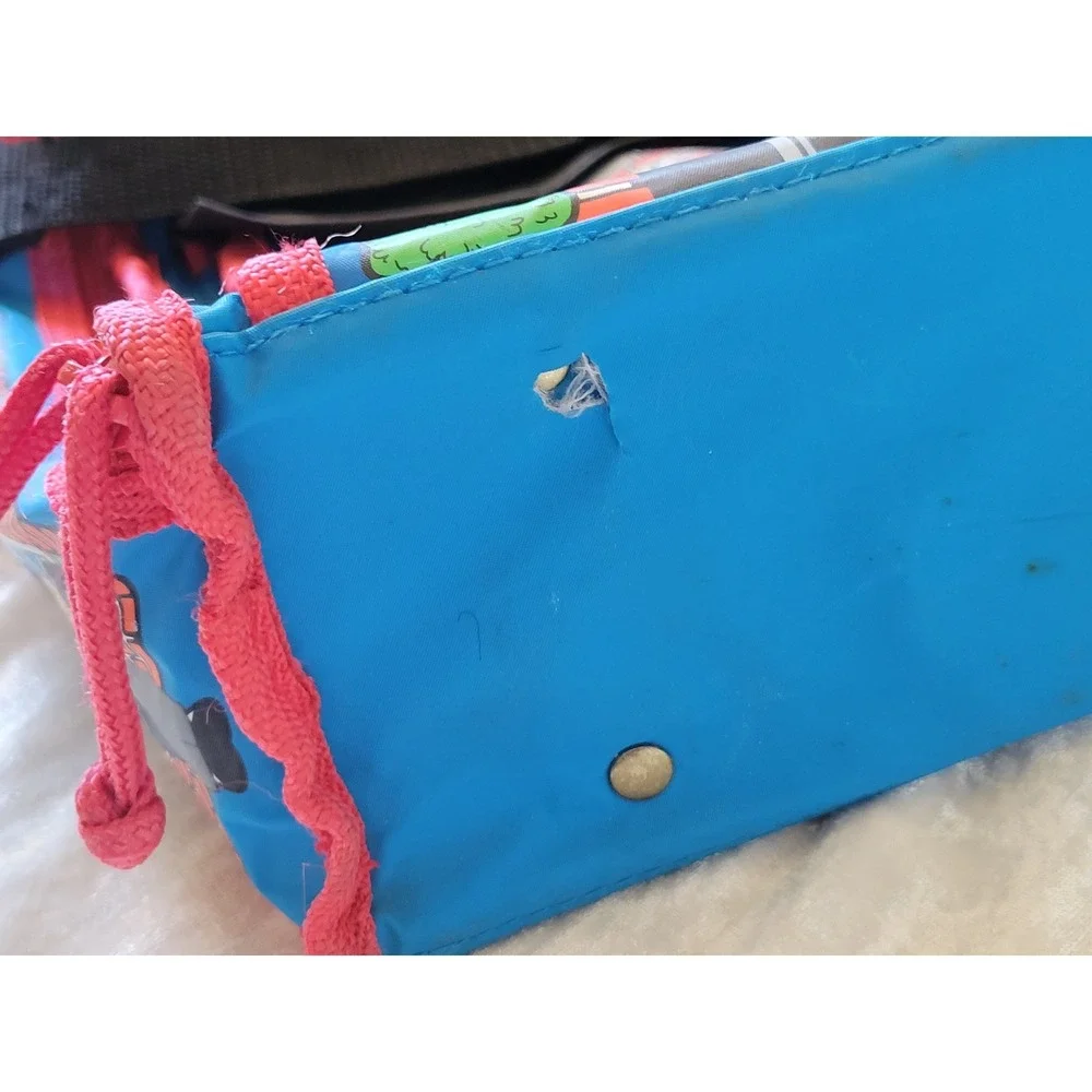 Vintage Thomas & Friends Wooden Railway Carry Case‎ Bag Learning Curve 2005 Blue