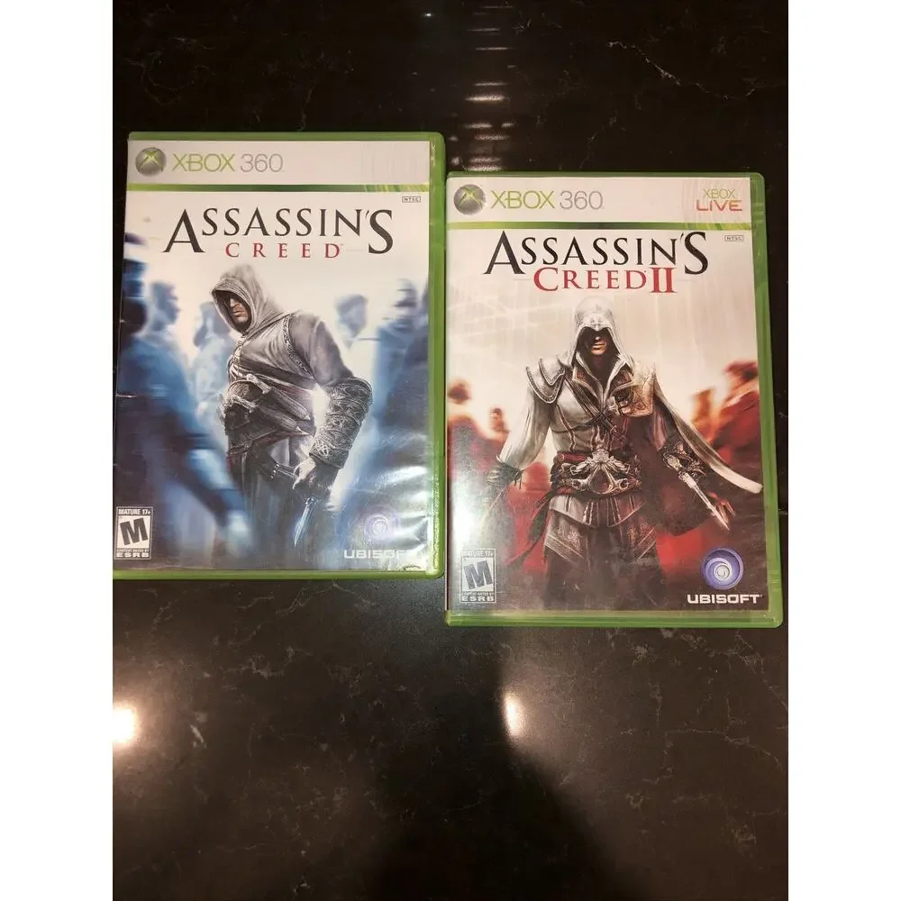 Set Of‎ 2 Assassin's Creed I & II Bundle (Microsoft Xbox 360, 2009)