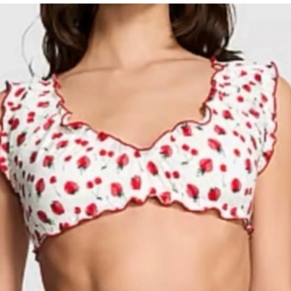 Frankie's Bikinis Hudson Bathing Suit Top Victoria's Secret‎ Size Medium NWT