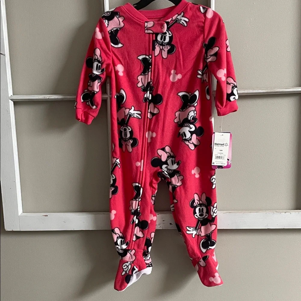 Disney Minnie Mouse Pink Kids Footie