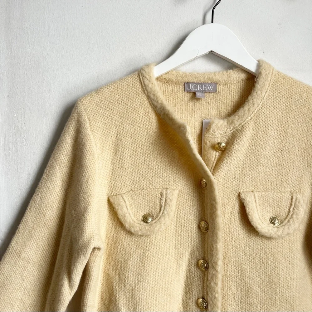 J. Crew sweater lady