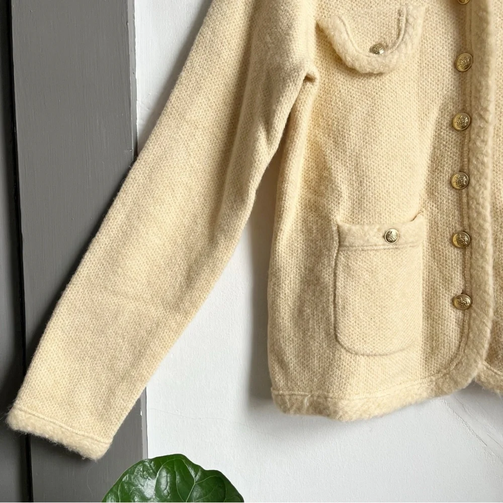 J. Crew sweater lady