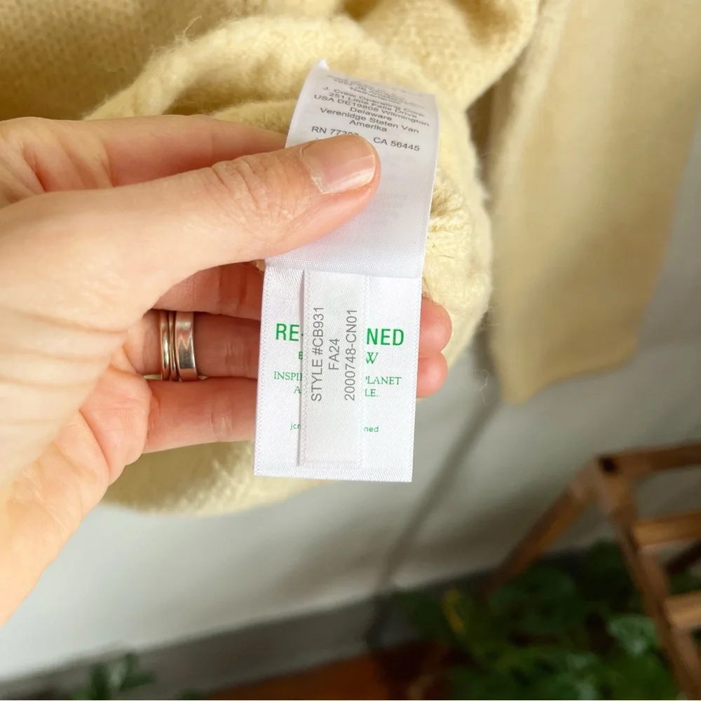J. Crew sweater lady