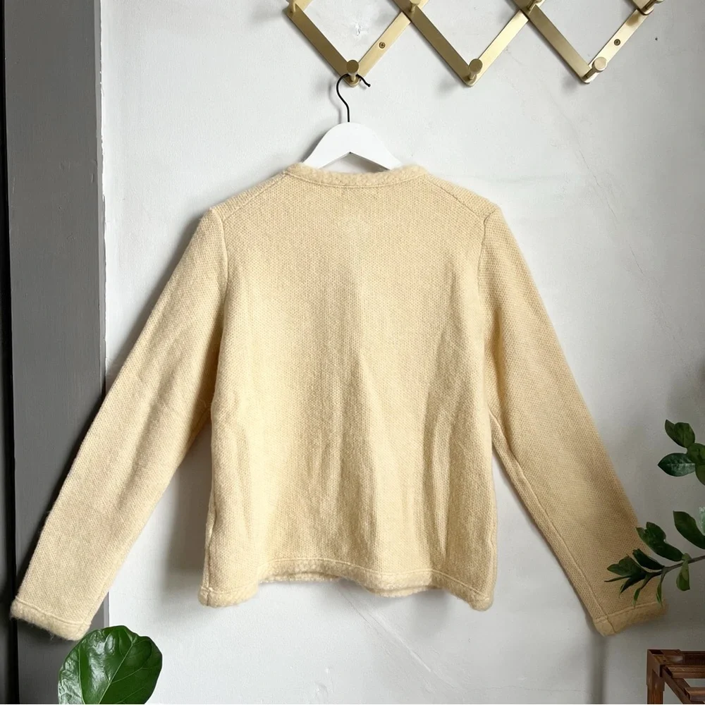 J. Crew sweater lady
