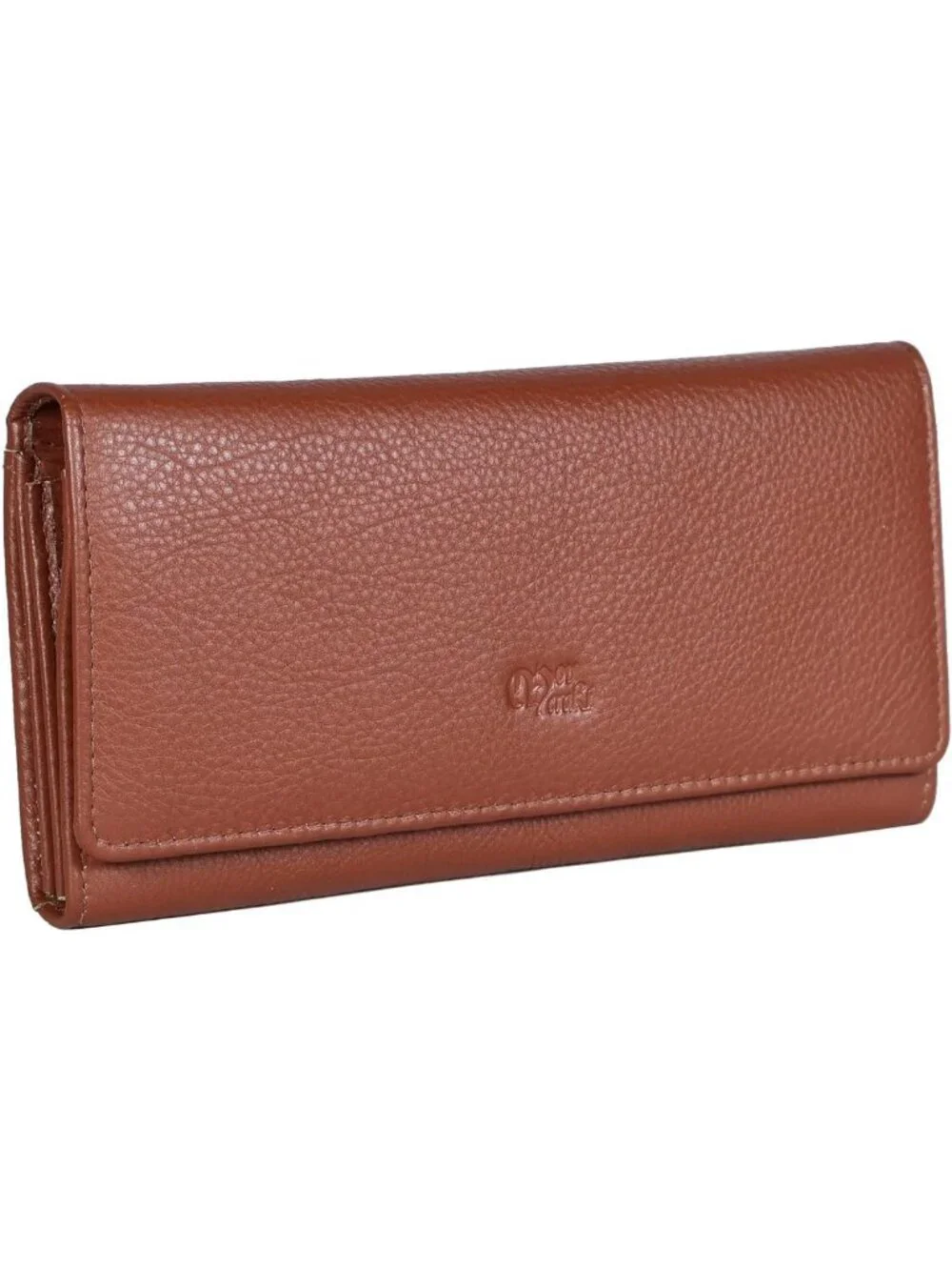 Elegant Women's Leather Wallet, RFID Blocking Bifold Clutch, 17 Card Slots, Zip