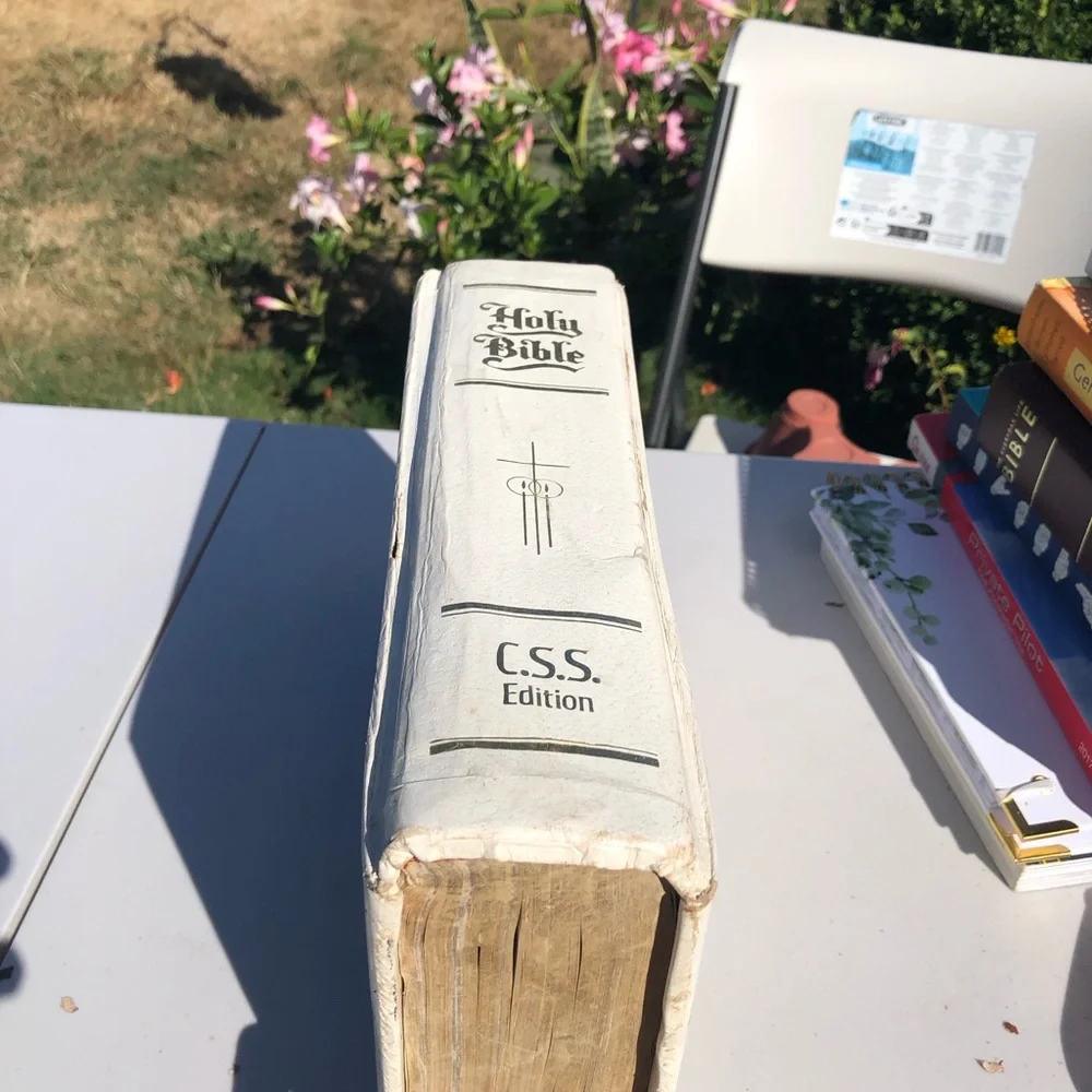 Holy Bible classic white