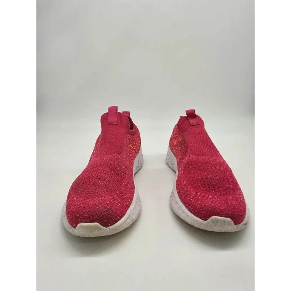 Avia Knit Slip On Walking Sneakers Magenta Pink Gold Size 8W Memory Foam