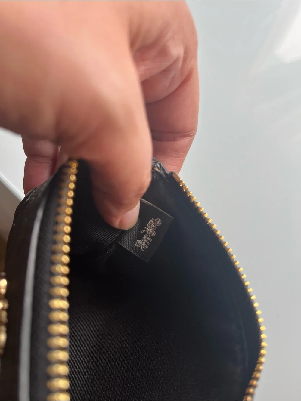 Coach black signature