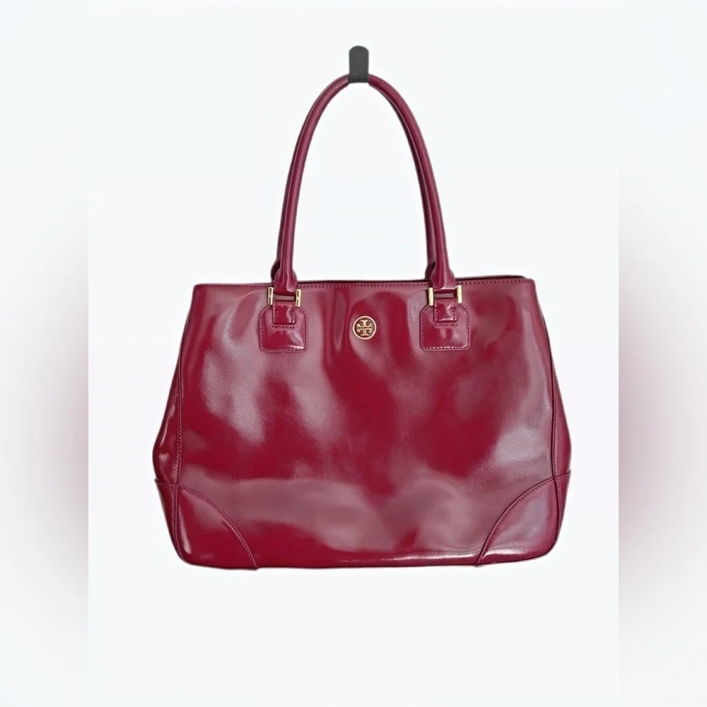 Tory Burch glossy burgundy