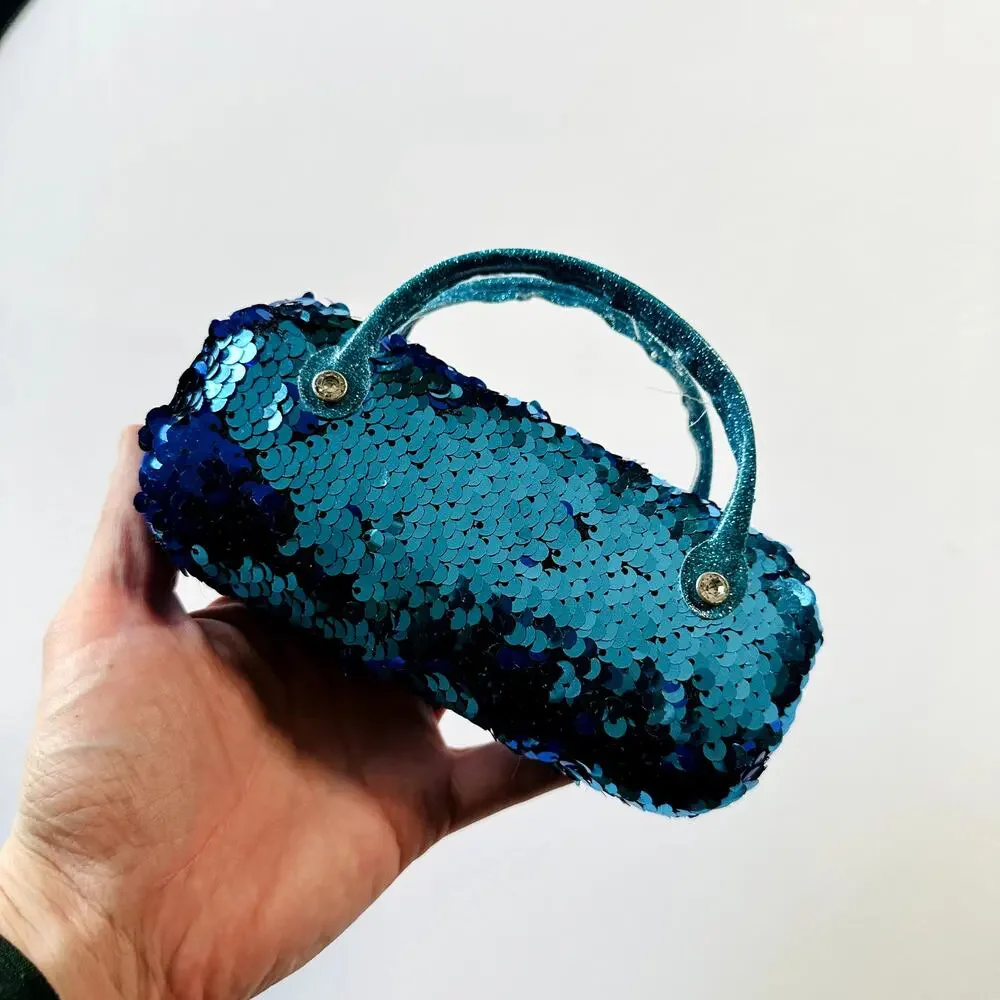Justice blue sequin