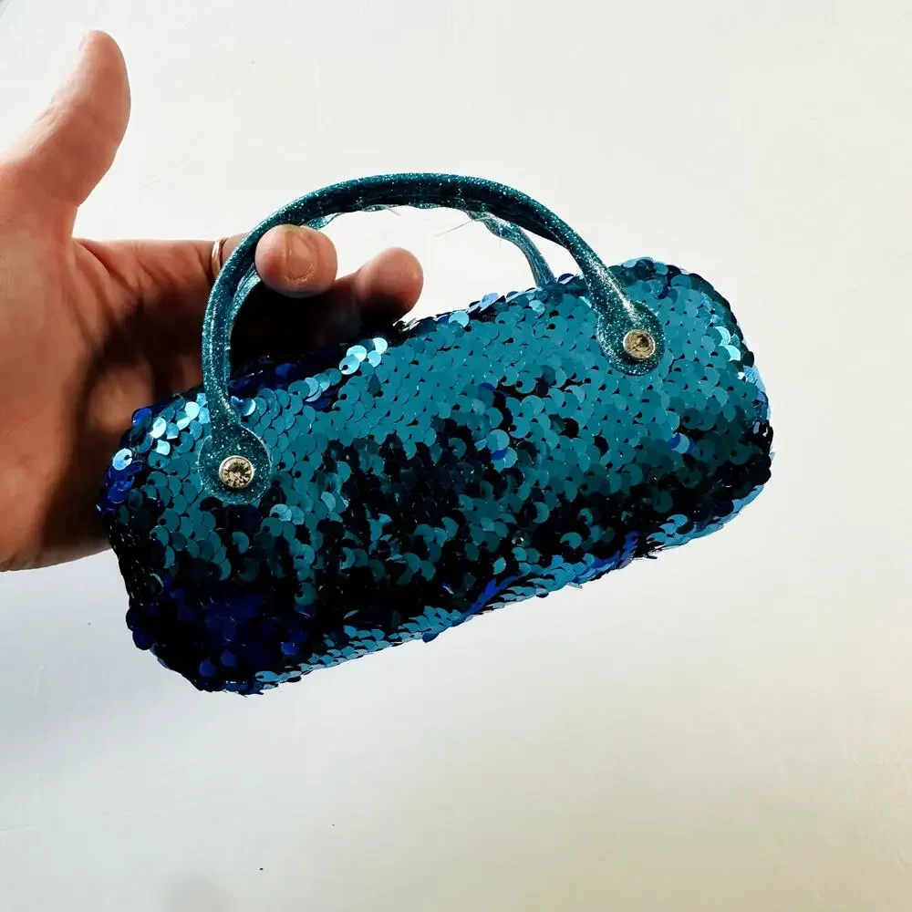 Justice blue sequin