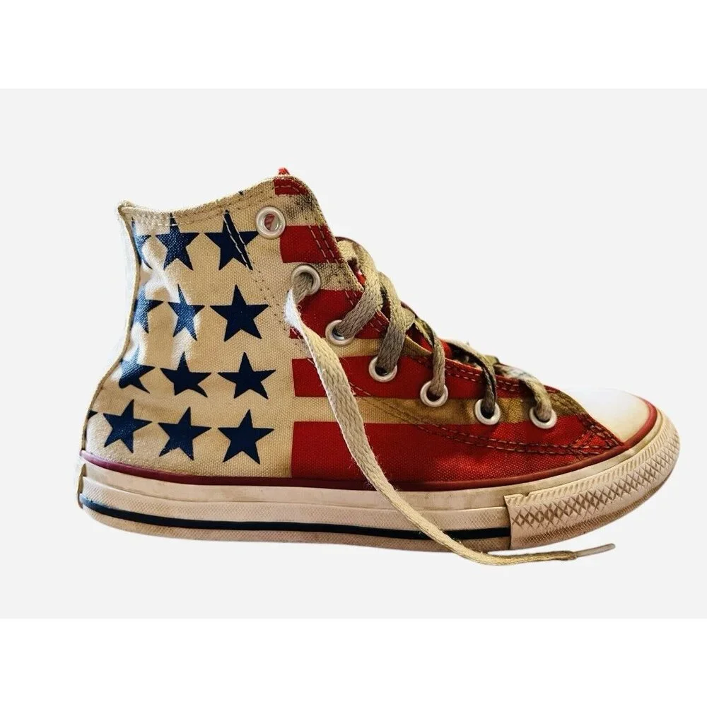 Converse Chuck Taylor All Star High American flag, Junior Size‎ 2 US