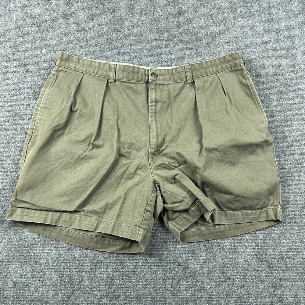 Polo Ralph Lauren‎ Chino Shorts Mens 42 Green Pleated Cotton Casual Preppy 6
