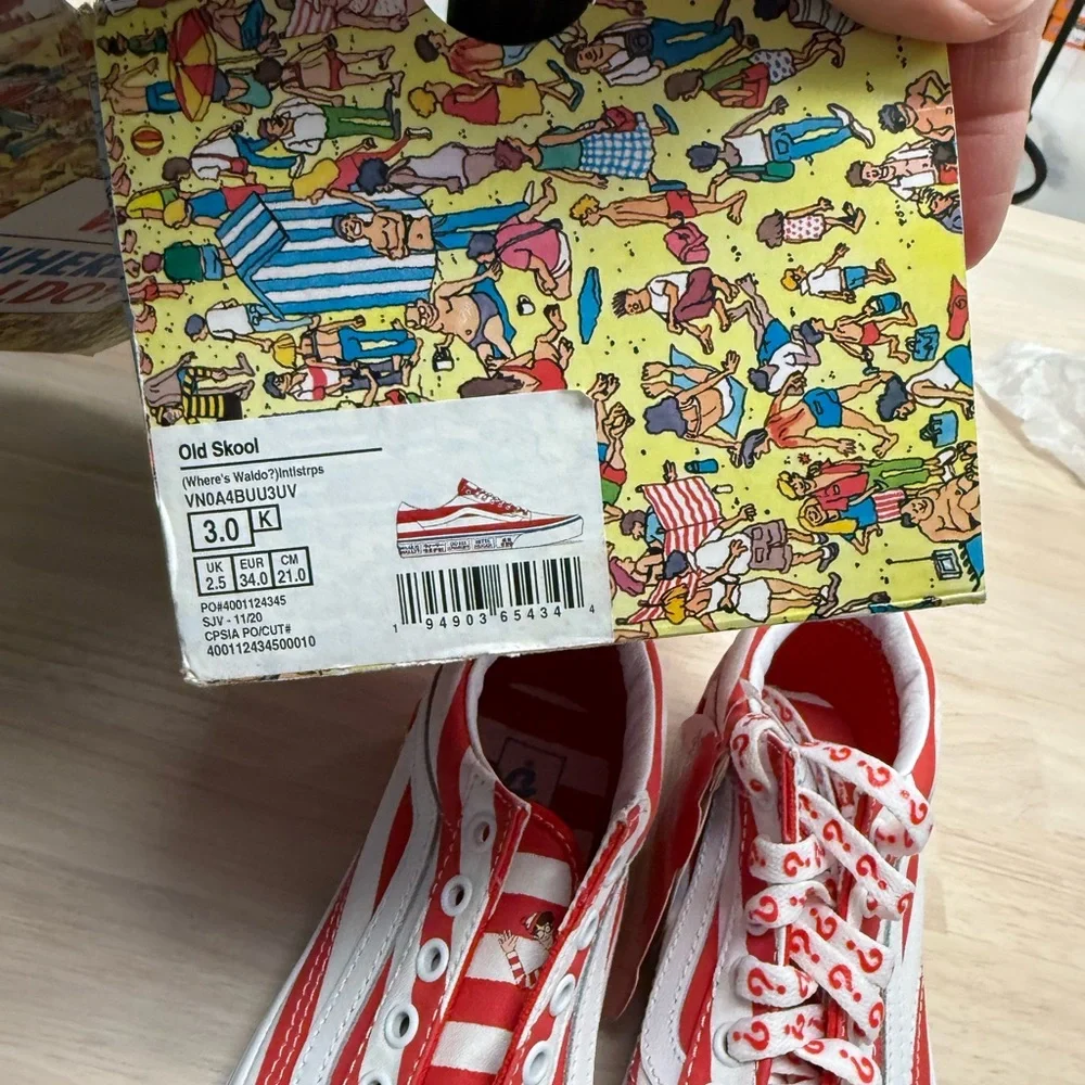 New! Vans where’s Waldo sneakers