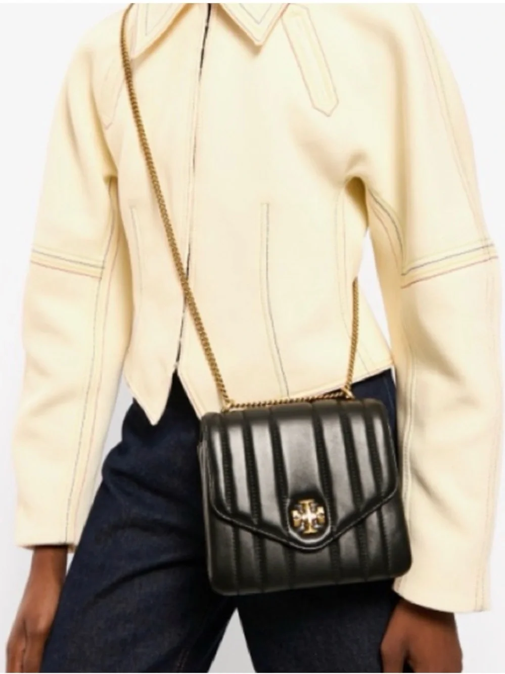 Tory Burch structured quilted