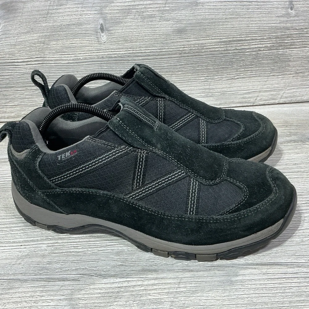 L.L. Bean TEK 2.5 Trail-Hiking-Camping Mocs Mens US 9.5 M Black Suede Waterproof