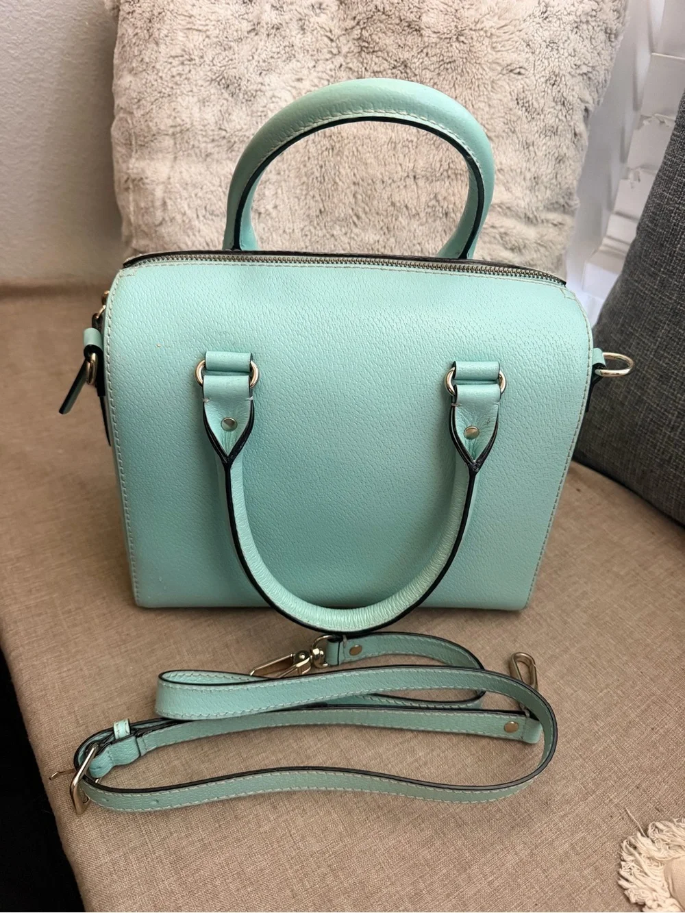 kate spade structured leather