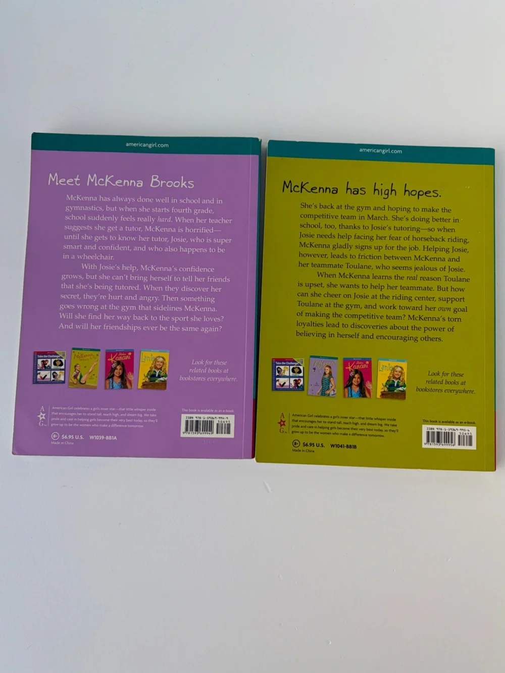 American Girl GOTY 2012 McKenna Books 1 & 2 Set