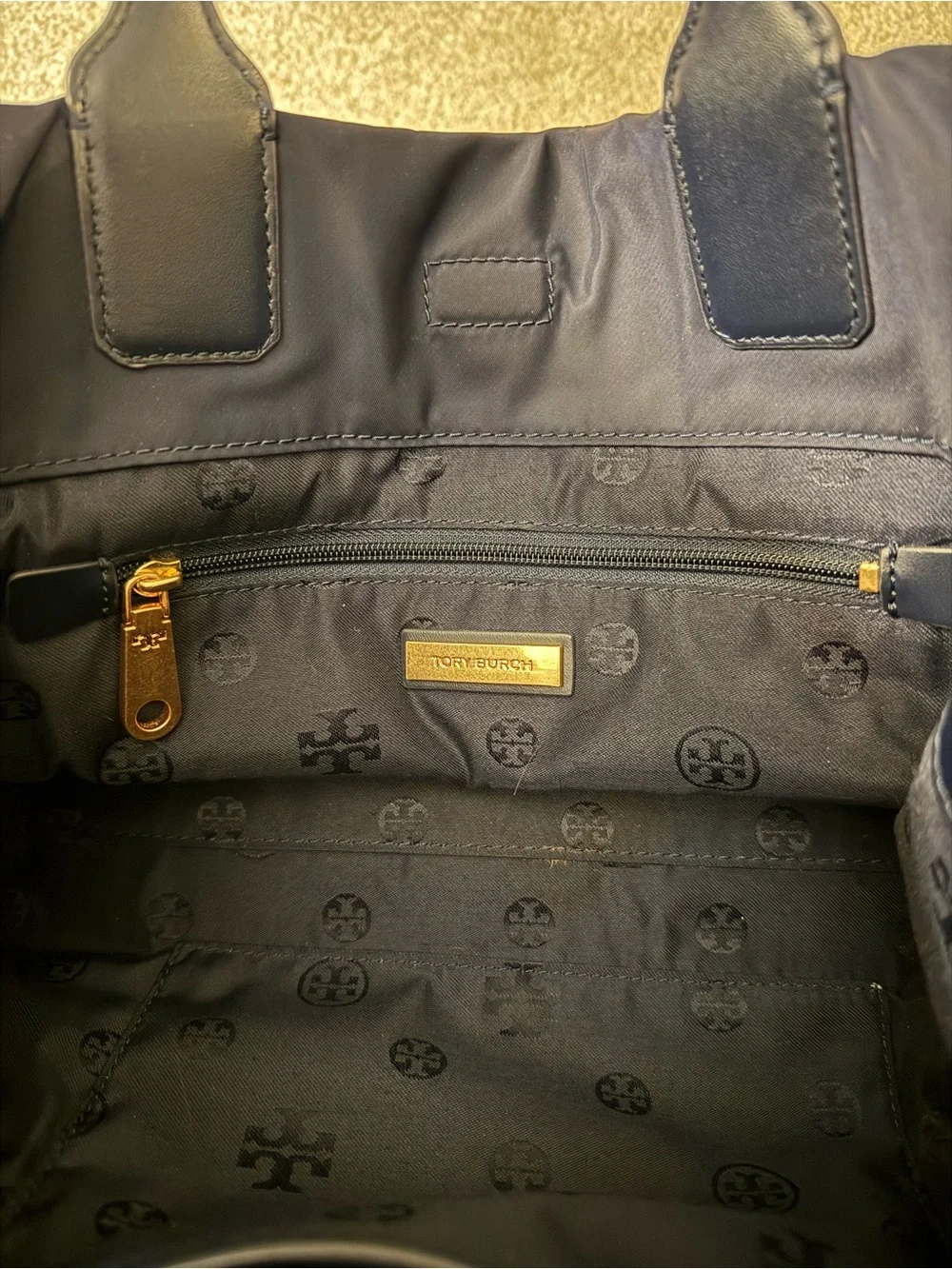 Tory Burch logo prominent used