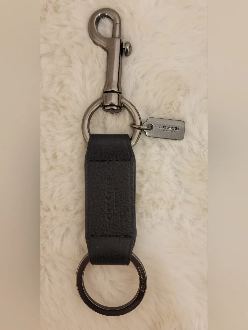 Coach black leather