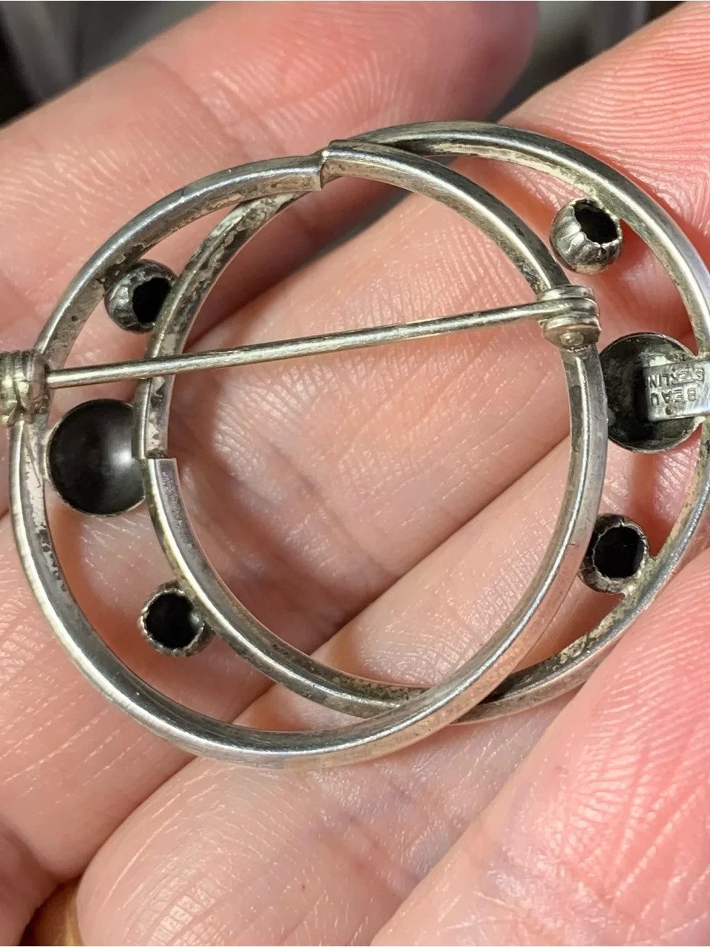 Vintage Sterling BEAU Brooch classic sterling