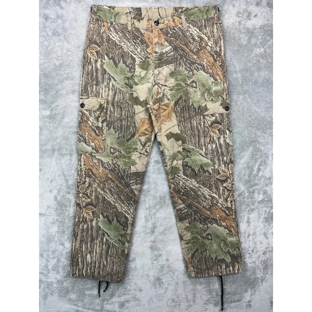 VTG Liberty Men's Realtree Camo‎ Cargo Pants Large-Regular (W 36-38) Made in USA