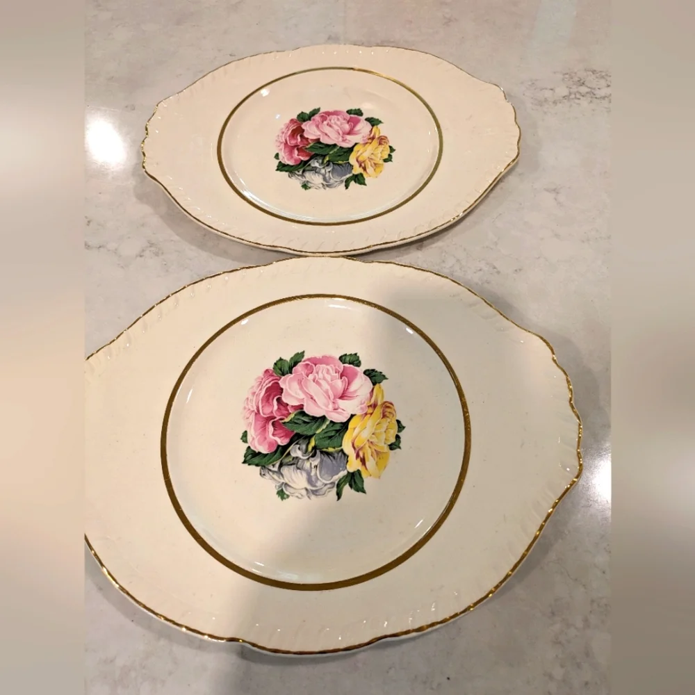 22 - Karat Gold American Limoges Plates