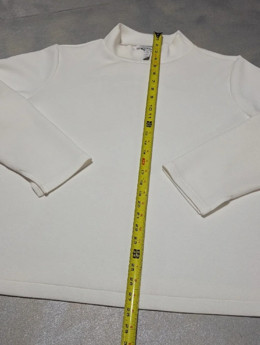 SPANX cream mockneck