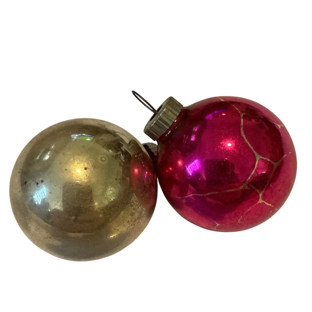 Shiny Brite pair shiny