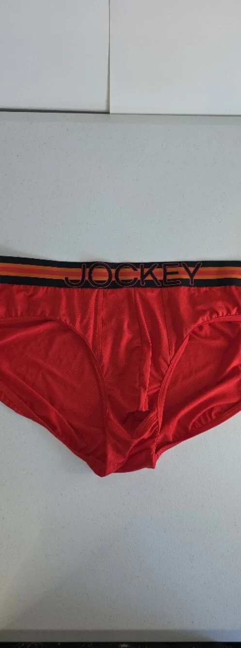 Jockey red microfiber