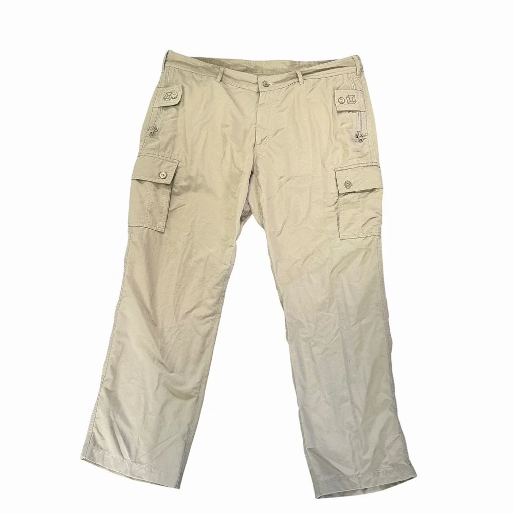 Clothing Arts Pick Pocket Proof Pants Men's 38X32 Khaki‎ Travel Cargo P Cubed