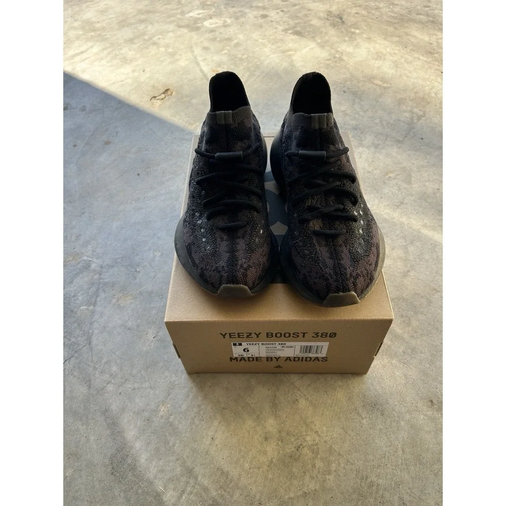 Used Size 6 -‎ Adidas Yeezy Boost 380 Onyx Non-Reflective