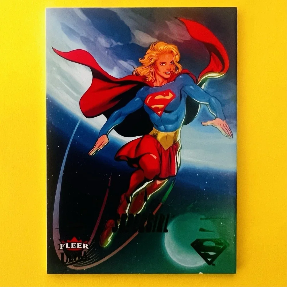 2025 Fleer Ultra Superman #43 Supergirl Green Parallel DC Comics‎